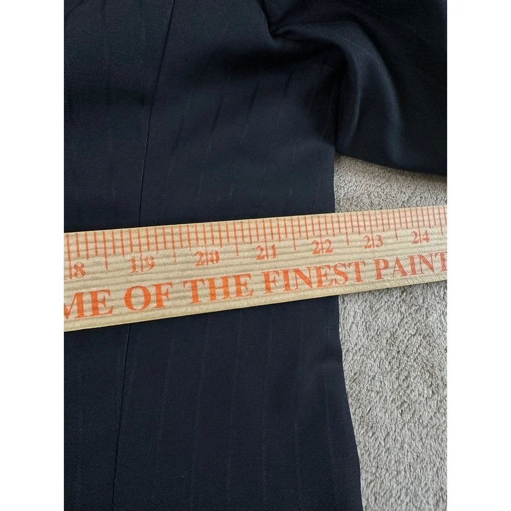 Brioni‎ Nomentano Blazer Mens 46L Black Pinstripe Wool Sport Coat Italy EUC